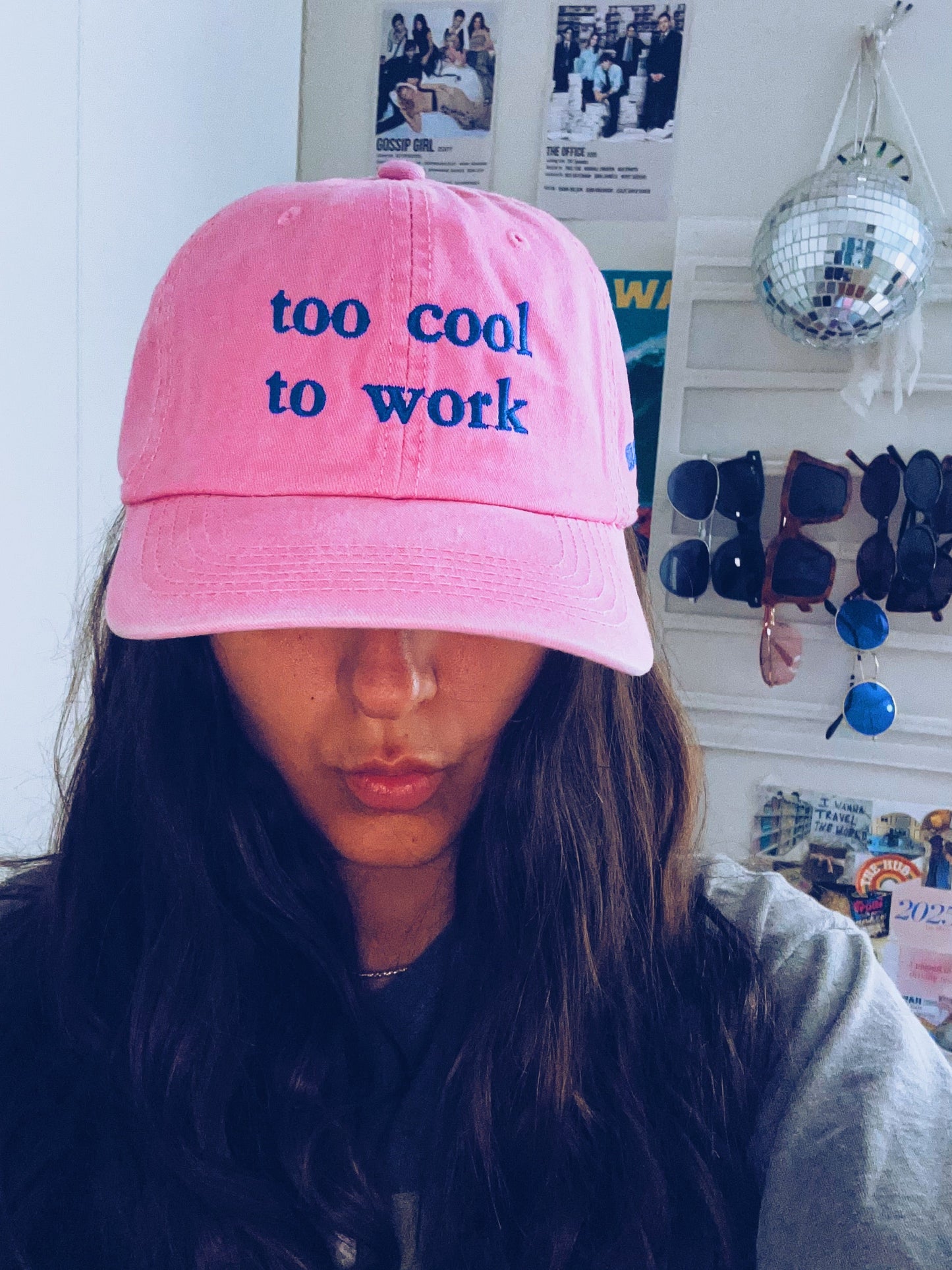 too cool to work cap