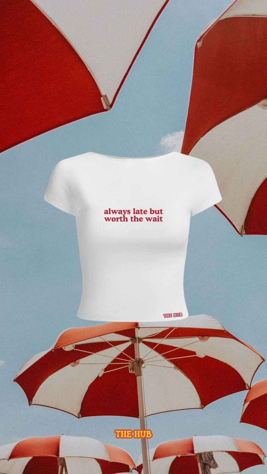 always late baby tee